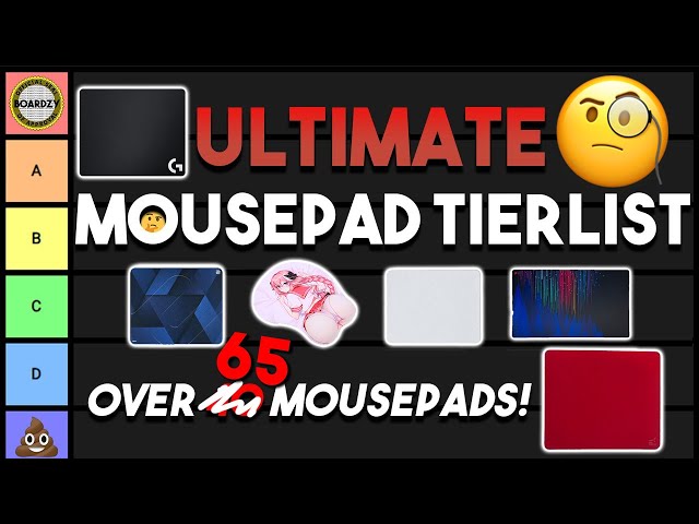 ULTIMATE Gaming MOUSEPAD Tier List *UPDATED* (EVERY Mousepad Ranked)