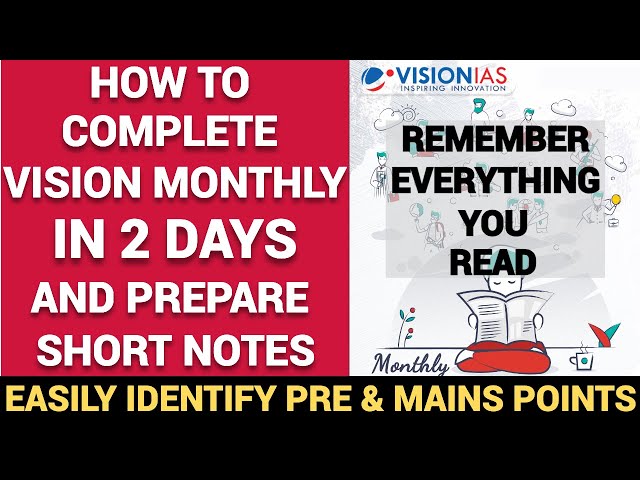COMPLETE VISION MONTHLY IN 2 DAYS || RIGHT WAY TO STUDY VISION MONTHLY FOR CURRENT AFFAIRS