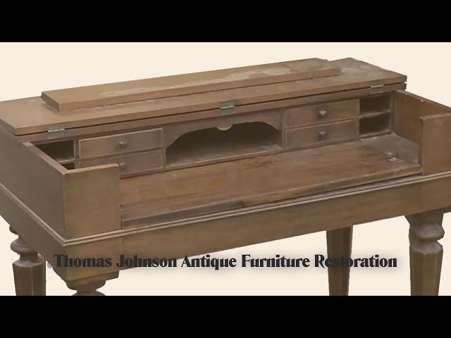 Restoring an ANTIQUE Spinet Desk - Thomas Johnson Antique Furniture Restoration