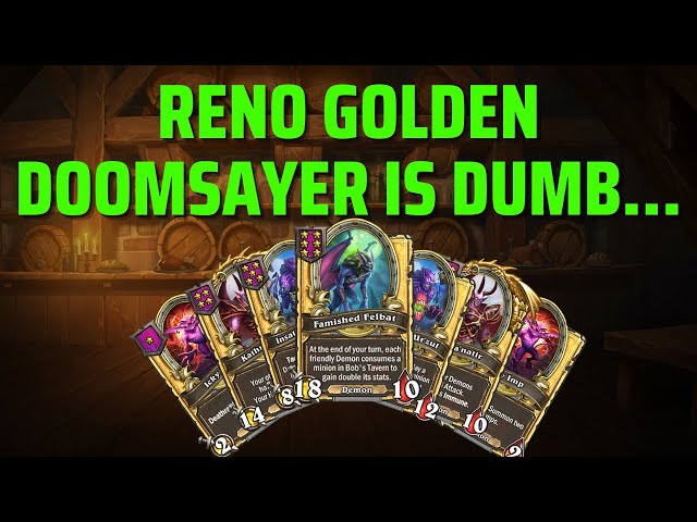 Reno Golden Doomsayer Is Dumb... | Hearthstone Battlegrounds | Patch 21.2 | bofur_hs
