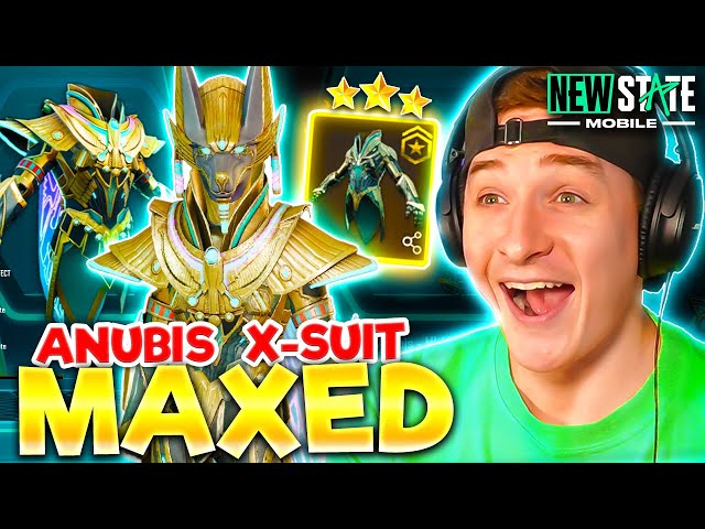 MAXED ANUBIS PHARAOH X-SUIT 🔥 NEW STATE MOBILE