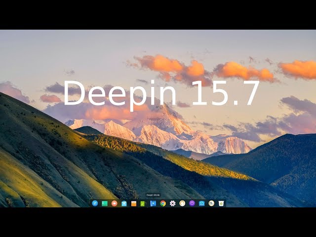 Deepin 15.7