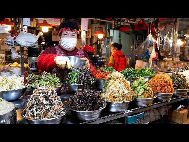 This Is Street Food Heaven!! Best 8 Korean Street Food Masters Compilation in Gwangjang Market