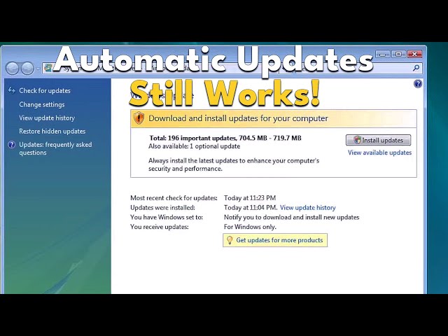 Windows Vista Updates STILL Work?! (2024)