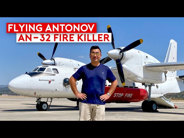 A Thrilling Flight on Aerial Firefighting Antonov An-32
