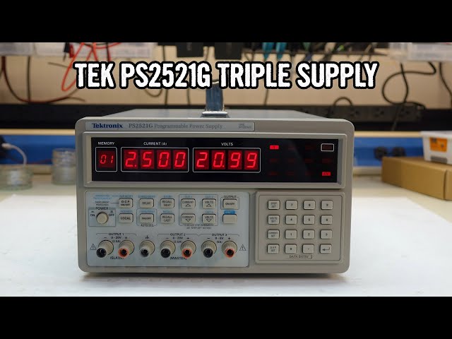 Tektronix PS2521G triple power supply repair and upgrade