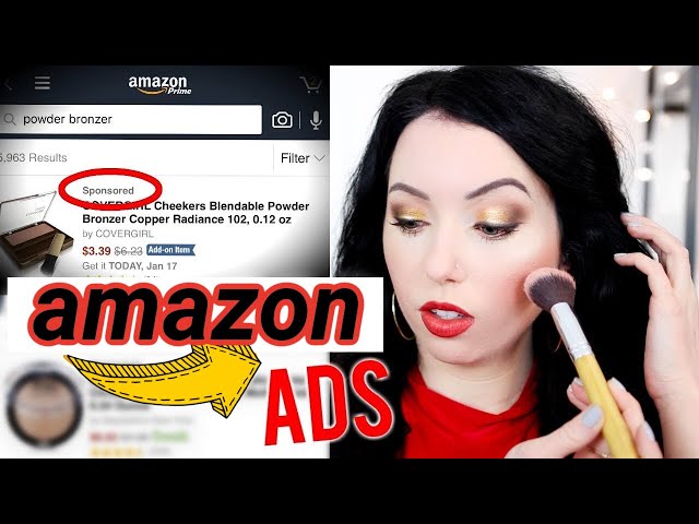 I BOUGHT A FULL FACE OF MAKEUP FROM AMAZON ADS!