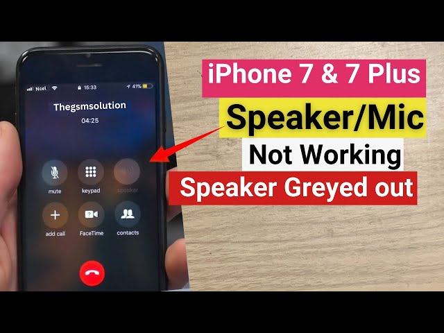 iPhone 7 & 7Plus Speaker Greyed out & Microphone not working  During Call Fixed.