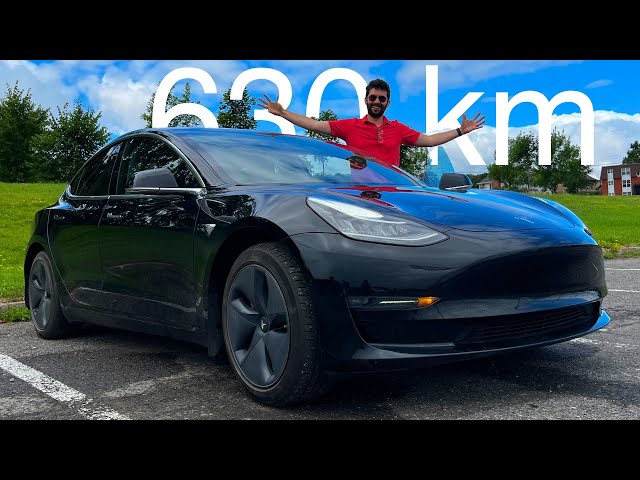 Road Trip d’été en Tesla Model 3 (630 km) - partie 1