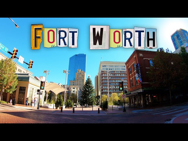 Fort Worth 4k | Driving Downtown | Texas, USA