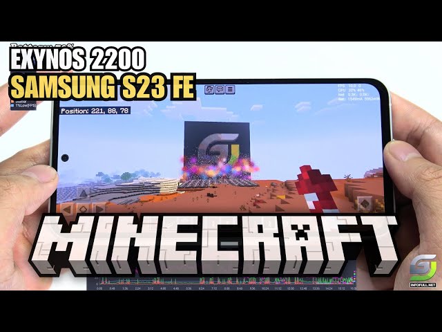 Samsung Galaxy S23 FE test game Minecraft | Exynos 2200