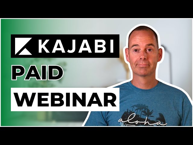 Kajabi Tutorial: How To Host A Paid Webinar Using YouTube