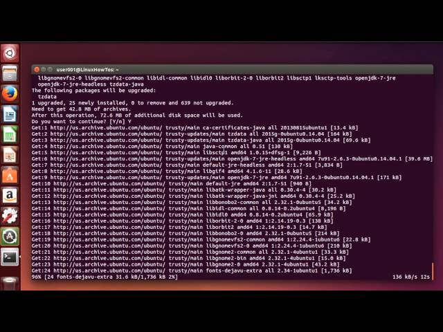 Linux: Install Java using apt-get
