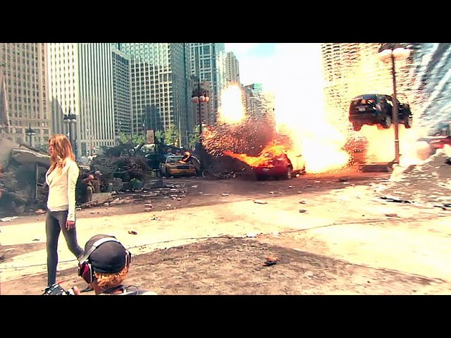 Filming destruction Chicago 'Transformers 3' Behind The Scenes