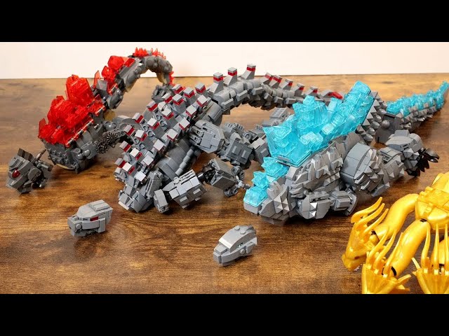 Godzilla & KingGhidorah Unofficial LEGO Mashup