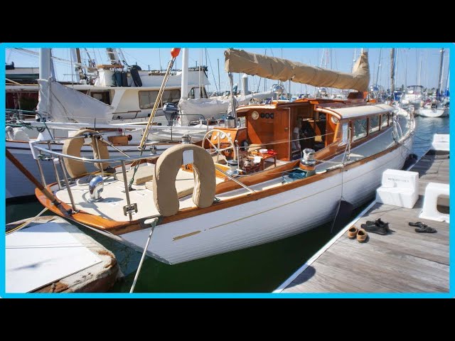 This WEIRD Old 50' Sailboat Is Something From a Dream [Full Tour] Learning the Lines