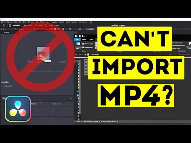 Why Can't You Import MP4 in Davinci Resolve ? Easy Fix