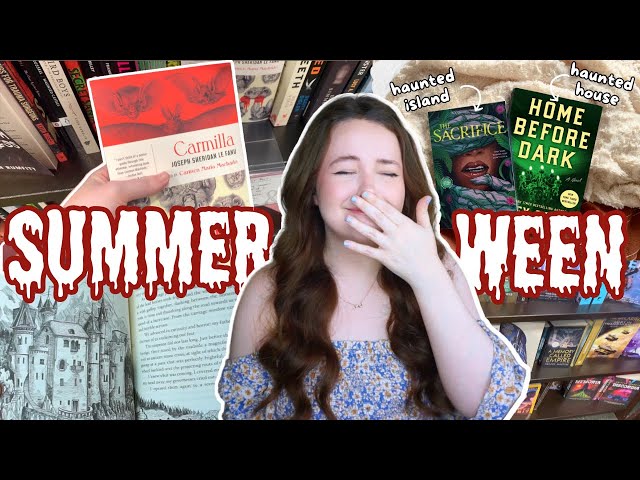 reading haunted books & book shopping 👻 SUMMERWEEN READING VLOG