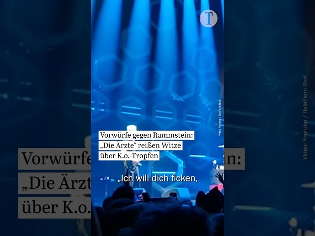 Vorwürfe gegen Rammstein: „Die Ärzte“ reißen Witze über K.o.-Tropfen