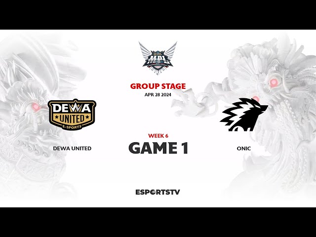 Dewa United vs Onic GAME 1 MPL ID S13 | ONIC vs DEWA ESPORTSTV