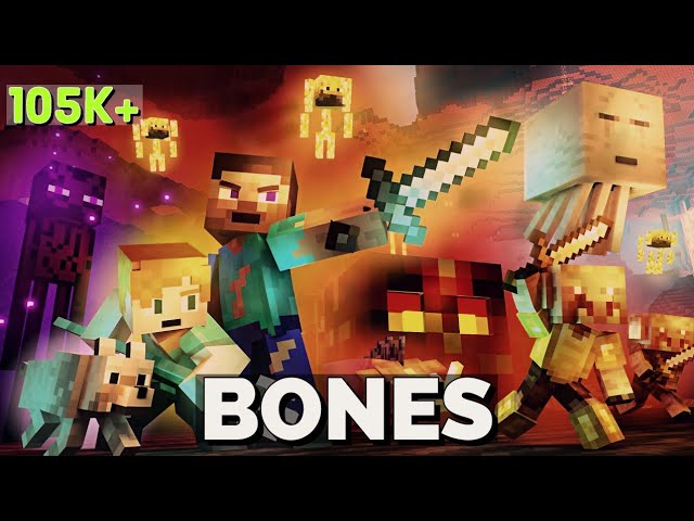 🎶 [🔊AMV] BONES - SolvingStraw (Minecraft Animation) [Music Video](Nether War)