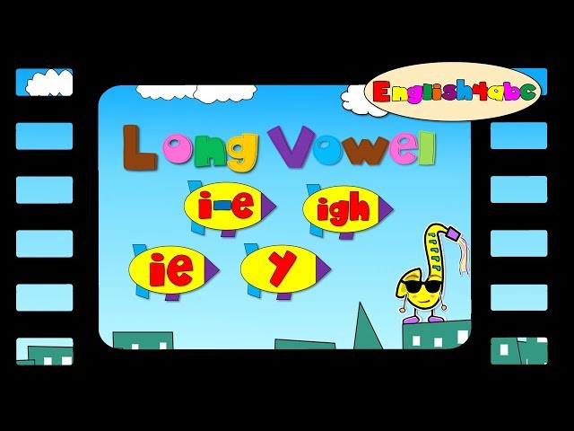 Long Vowel Letter i - ie/i-e/igh/y - English4abc - Phonics song