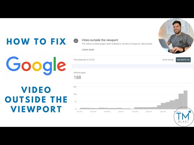 How to Fix the Google Search Console Video Outside the Viewport Issue