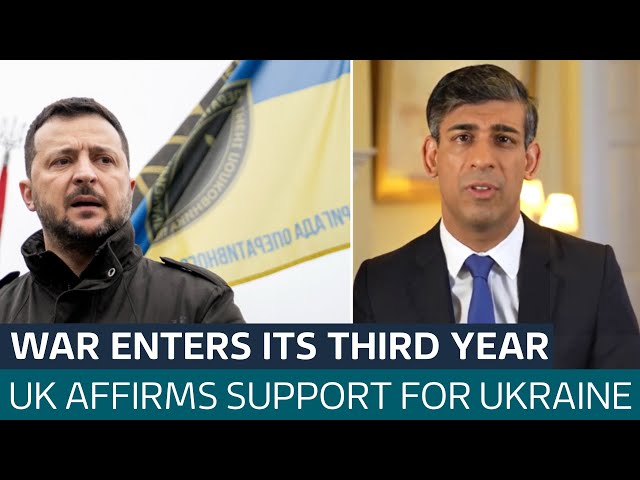 Leaders 'stand firmly' with Ukraine as they travel to Kyiv to mark anniversary of war | ITV News