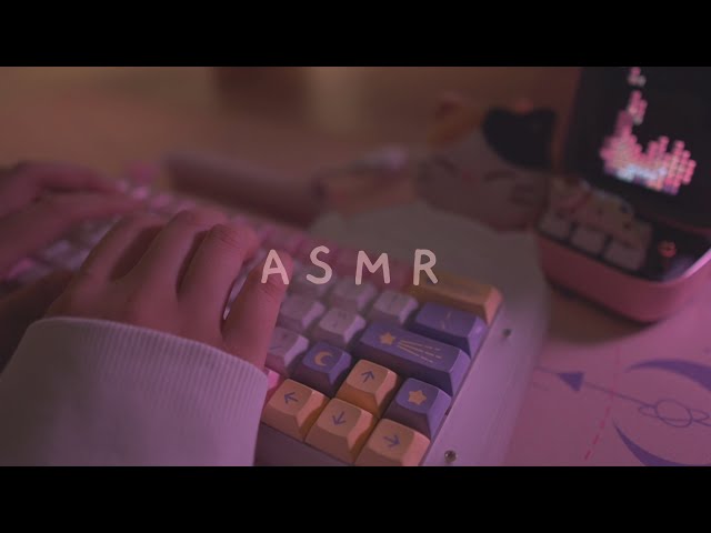 [Cozy ASMR ☁] typing on 9 different Keyboards (no mid-roll ads)