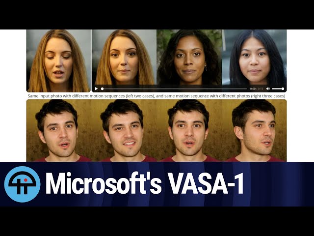 Microsoft's VASA-1 Generates Talking Faces