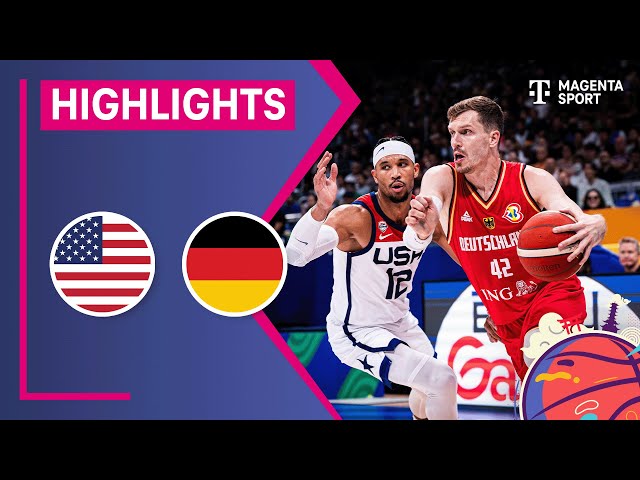 USA – Deutschland, Highlights | FIBA Basketball-WM 2023 | MAGENTA SPORT