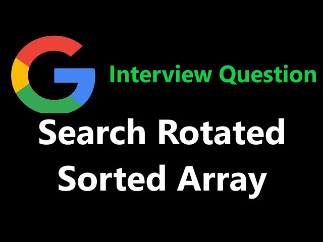 Search in rotated sorted array - Leetcode 33 - Python