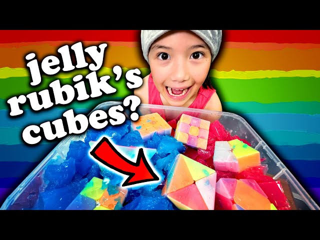 CAN WE SOLVE RUBIK'S CUBES MADE OF JELLY?? 🍮