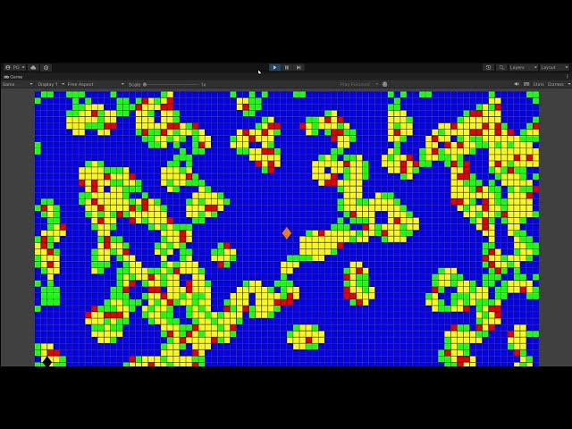 Level Generation with Cellular Automata in “Diver vs. Mermaid - A Unity Project”