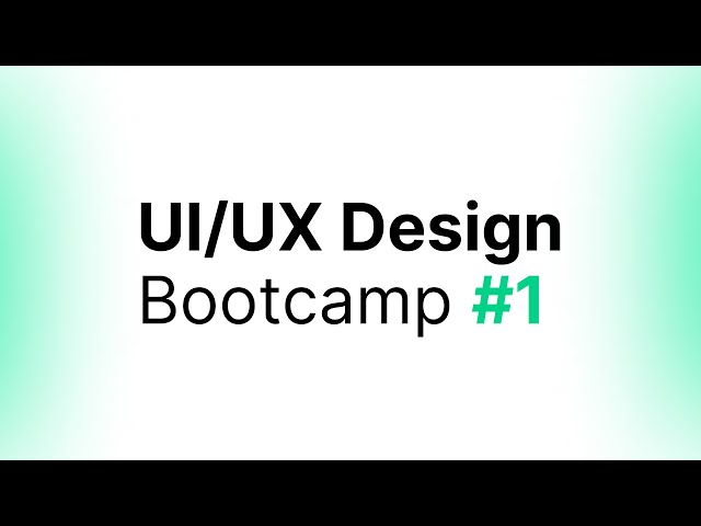 1-Month UI/UX Design Bootcamp | Week 1