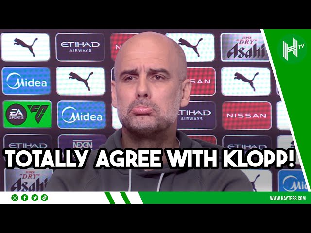 I COMPLETELY AGREE with Jurgen! | Pep responds to Klopp’s RANT over TV scheduling