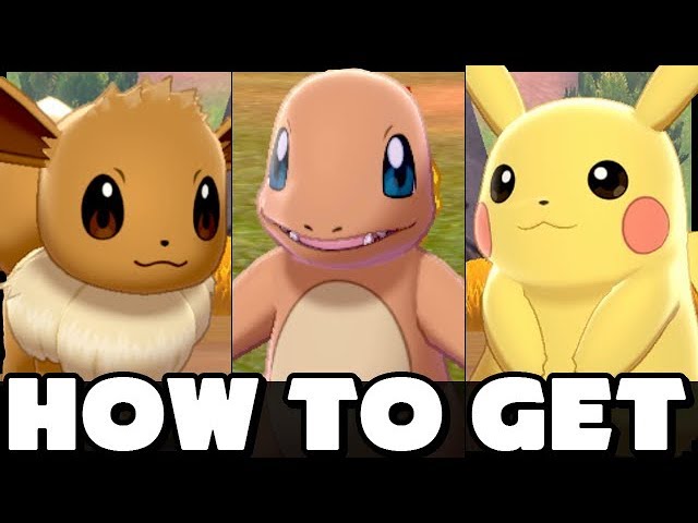 How To Get Charmander, Pikachu and Eevee in Pokemon Sword and Shield