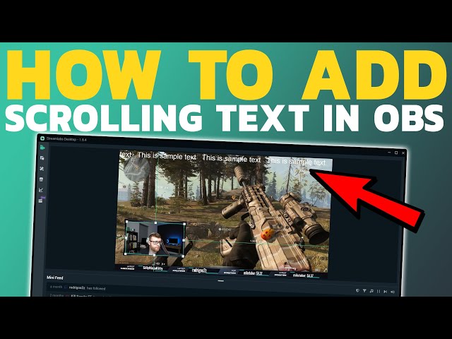 HOW TO ADD SCROLLING TEXT IN OBS/STREAMLABS | EASY GUIDE