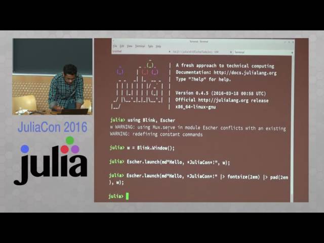 Patterns for building web apps with Escher.jl | Shashi Gowda | JuliaCon 2016