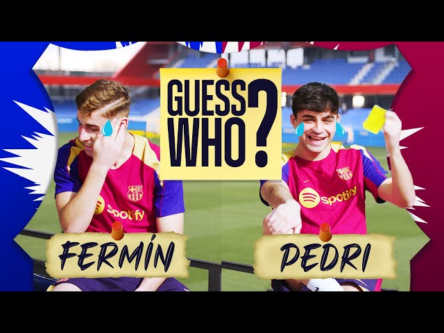 FERMÍN & PEDRI PLAY... GUESS WHO?? | FC Barcelona 👀🔵🔴