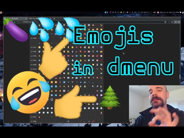 dmenu tips: Emojis and more