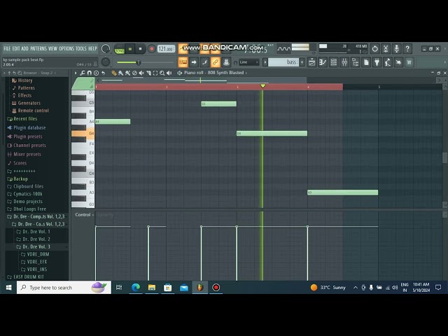 How to make a beat🎧 with low elements in fl Studio 🔥