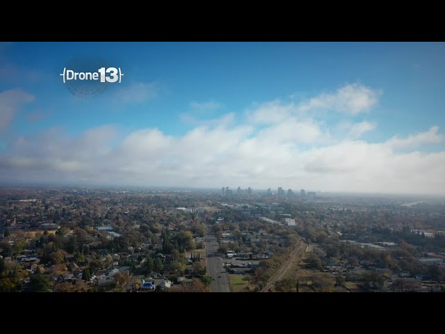 Drone13: Morning Clouds Over West Sacramento