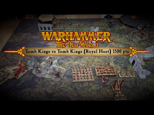 03. Tomb Kings vs Tomb Kings (Royal Host), 1500 pts | Warhammer Old World 10-minute battle report