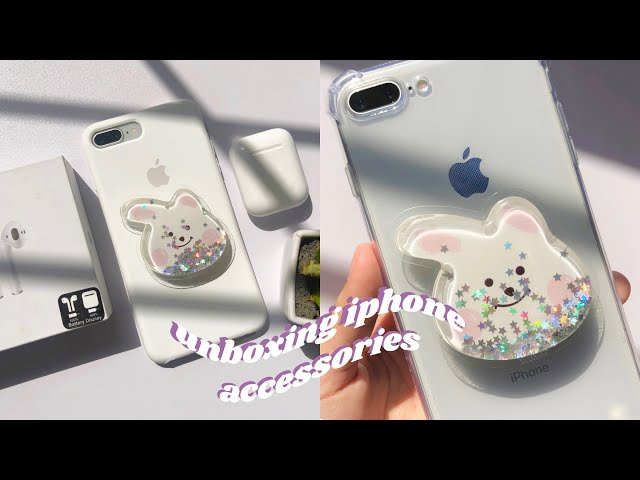 unboxing iPhone 8 plus accessories ☁️ | aesthetic phone accessories unboxing 📦