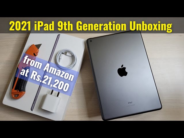 Apple iPad 9th Generation (64GB) Space Grey Unboxing | A13 Bionic Chip at Rs 21,200 | ASMR