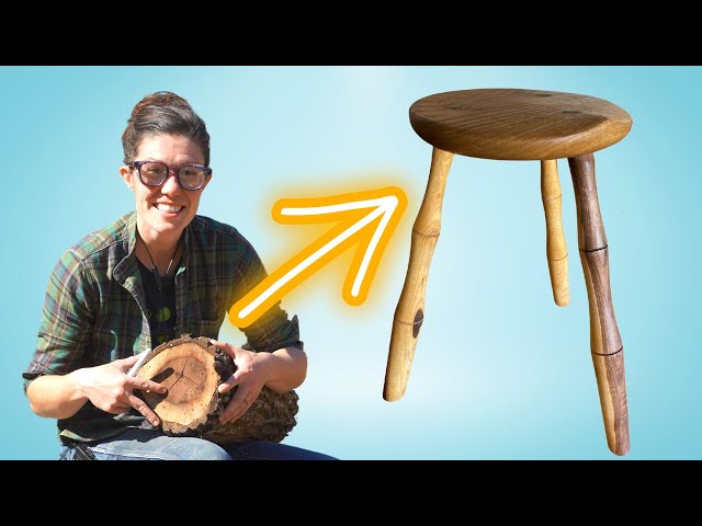 Building a Fancy Milking Stool // Woodworking