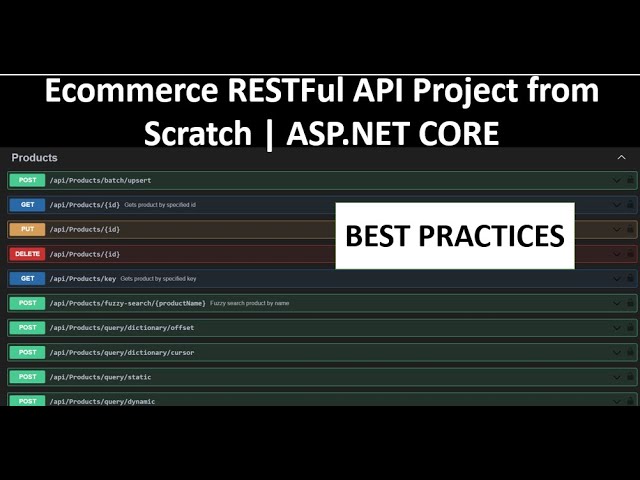 ECommerce Shopping Cart API in ASP.NET CORE PART-1