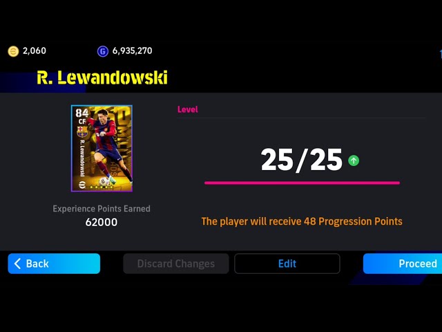 How To Train 99 Rated Free R. Lewandowski In eFootball 2024 Mobile
