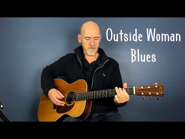 Outside Woman Blues | Eric Clapton version (Acoustic Guitar Tutorial)
